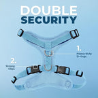 Voyager Step-in Pet Harness - All Weather Mesh, Adjustable Step in Harness for Cats and Dogs by Best Pet Supplies - Baby Blue, S