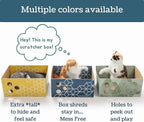 Extra Large Cardboard Cat Scratcher with Refillable Double-Sided Scratch Pad, No‑Mess Cat Scratching Box for Indoor Cats