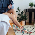 Personalized Ankle Socks with Face Custom Photo Socks Low Cut Ankle Socks Athletic Socks Valentine's Day Gifts for Women Men