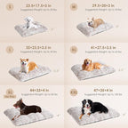 EHEYCIGA Fluffy Dog Crate Bed for Small Dogs, Plush Faux Fur Crate Pad, Calming Anti Anxiety Small Dog Bed, Washable Soft Warm Mat with Non-Slip Bottom, Brown