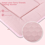 Dog Bed Mat, Crate Pad Reversible,Soft Kennel Pad, Washable Crate Mat (Cool and Warm),Pet Sleeping Mattress for Small Medium Dogs XB009 Pink 30''x20''