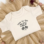 COUPLEHOODIES Personalized Baby Onesie Bodysuit – Custom Embroidery Gift for Pregnancy Reveal Baby Shower or First Grandchild