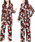 Artsadd Custom Pajamas for Women Men Family, Personalized Face Pjs Pajama Pants, Funny Pet Photo Loungewear Sleepwear Jammies