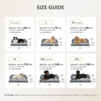 Orthopedic Dog Beds for Extra Large Dogs, Waterproof Egg Crate Foam XL Dog Bed with Sides 41x27Inch, Washable Big Dogs Couch Beds with Removable Cover and Nonskid Bottom, Grey