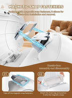 Automatic Litter Box, (2026) Multi-Function Upgrade Robot Self Cleaning Litter Box for Multiple Cats, 65L+9L Extra Large, APP Control, Deodorization, 3 Rolls Litter Bag Liners, 1 Odor Eliminator