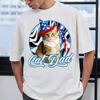 H-DEWALL Custom Shirts Custom Bootleg Rap Shirt for Him Custom Face Shirt with Photo Pet Custom Tees Gift for Dog Cat Lover