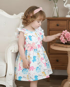Mioglrie Baby Girl Dress Summer Girl Clothes Infant Outfits Newborn Ruffle Sleeveless Sundress Cute Dresses for Girls