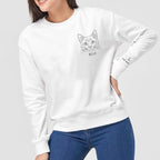Custom Pet Photo Sweatshirt, Personalized Dog & Cat Face Drawing, Custom Pet Portrait from Photo, Dog Mom Dad Gift