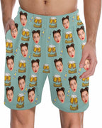 Custom Pajama Pants for Men, Personalized PJ Pants with Photos, Custom Mens Pajama Shorts, Gifts for Dad Husband