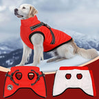 PETCARE Winter Dog Coat with Harness Built in Waterproof Dog Jackets Warm Pet Fleece Vest Windproof Snow Jacket Snowsuit Reflective Dogs Cold Weather Coats for Puppy Small Medium Large Dogs Cats
