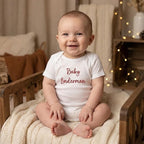COUPLEHOODIES Personalized Baby Onesie Bodysuit – Custom Embroidery Gift for Pregnancy Reveal Baby Shower or First Grandchild