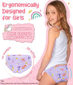 Girls and Toddlers 100% Cotton Underwear Tagless Soft Panties Size 2-3T,4-5T,6,8,10,12 (6-Pack)