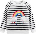 RETSUGO Toddler Baby Girls Sweatshirts Casual Pullover Crewneck Winter Long Sleeve Tops Shirts Clothes 3T-8T
