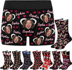 M YESCUSTOM Custom Faces Funny Short Briefs Gift for Husband Underwear