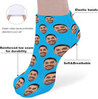 Personalized Ankle Socks with Face Custom Photo Socks Low Cut Ankle Socks Athletic Socks Valentine's Day Gifts for Women Men