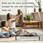 Newly Upgraded Elevated Cat Beds for Indoor - Washable Material, Comfortable Elevated Design for Cats, Ideal for Indoor Use to Keep Pets Cool and Cozy, Suitable for Small and Medium-Sized Cats