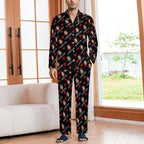 Custom Face Pajamas for Women Men,Personalized Dog Cat Pet Pajamas Set,Christmas Long Sleeve Sleepwear Pjs