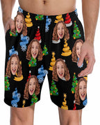 Custom Pajama Pants for Men, Personalized PJ Pants with Photos, Custom Mens Pajama Shorts, Gifts for Dad Husband
