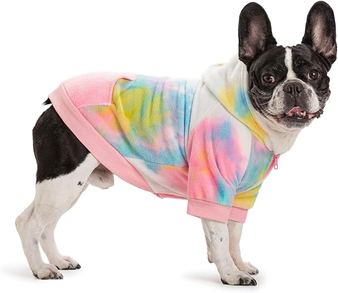 French Bulldog Clothes Dog Hoodie Sweatshirts with Pockets for Small Dogs Puppy Chihuahua Coat Clothing Pet Cat Hoodie Fleece Dog Sweaters Costume