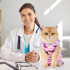 Avont Cat Recovery Suit - Kitten Onesie for Cats After Surgery, Cone of Shame Alternative Surgical Spay Suit for Female Cat, Post-Surgery or Skin Diseases Protection -Purplecamo(M+)