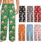 Custom Pajamas Pants with Photo for Men Women:Made in USA Personalized Pajama Trousers,Gifts for Wife Husband