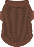 Cozy and Functional Dog Shirts for Small Puppies: Stretchable Brown Attire with Easy-On Design, Ideal for Chihuahuas and Yorkies - Enhance Comfort and Playfulness on Chill Days X-Large