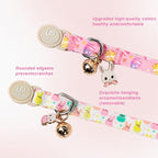 Cat Collar,2Pack Easter Day Cat Collars Cute Breakaway Kitty Collars,Spring Pink Easter Eggs Cat Collar with Bell, Cute Bunny Kitten Collars with Safety Buckle for Girl & Boy Cats