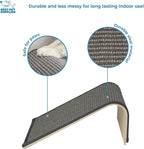 Best Pet Supplies Catify Cat Scratcher, Fun Interactive Scratchers, Posts, Poles, Claw Safe, Furniture Saver Indoor Play Support Natural Cat Behaviors Heavy Duty - Ramp (Gray)