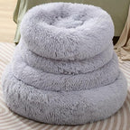 Cat Bed Dog Bed Donut Comfort Pet Beds Small Puppy Pillow Dogs Cuter Rabbit Pillow Cute Round Cat Beds Suit for 5Kg