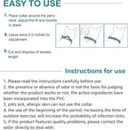 Flea and Tick Collar for Cats - Offers 12-Month Protection, Crafted with Premium Plant Oils, Waterproof, Natural, Safe for Kittens, Includes Free Comb and Tweezers, 13.8 in (2 Packs)