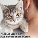 Reflective AirTag Cat Collar, Integrated Cat Tracker Collar with Air Tag Holder and Bell, Safety Elastic Band Cat GPS Collars for Girl Boy Cats, Kittens and Puppies (Lilac,XS)