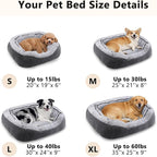 SIWA MARY Medium Dog Bed for Medium Large Dogs, Rectangle Dog Bed Medium Size Dog, Washable Orthopedic Pet Bed, Durable Calming Puppy Bed with Anti-Slip Bottom(30"x 24"x 9")
