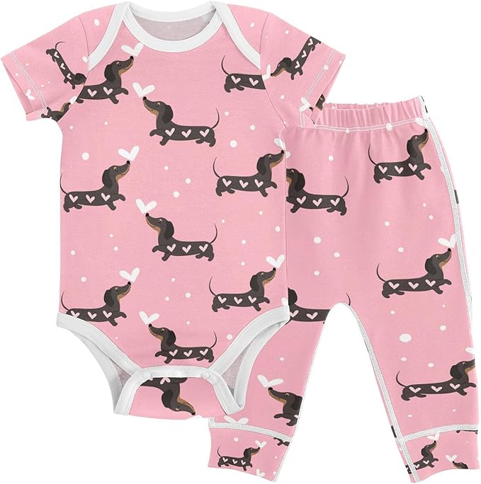 Baby Clothes Set Infant Bodysuits Pants Sets 0-24M For Boys Girls