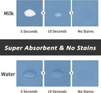 Dog Food Mat - Absorbent Cat Mat for Food and Water, No Stains Pet Feeding Bowl Mat, Easy to Clean Pet Placemats, Quick Dry Dog Water Dispenser Mat for Messy Drinkers | Blue 12"x 19"