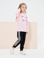 Toddler Baby Girls Clothes Long-sleeve Tie Dye Hoodie Sweatshirt Pants Hooded Outfit Set