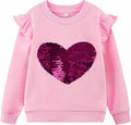 RETSUGO Toddler Baby Girls Sweatshirts Casual Pullover Crewneck Winter Long Sleeve Tops Shirts Clothes 3T-8T