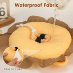 BEAUTYZOO Cat Cone Collars Soft, Cat Recovery E Collars After Surgery to Stop Licking, Adjustable Elizabeth Circle Collar Cute Pet Donut Pillow for Cats Kitten Small Dogs, Lion S