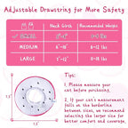 ANWA Adjustable Cat Cone Collar Soft, Cute Cat Donut Collar After Surgery, Kitten Recovery Cones to Stop Licking