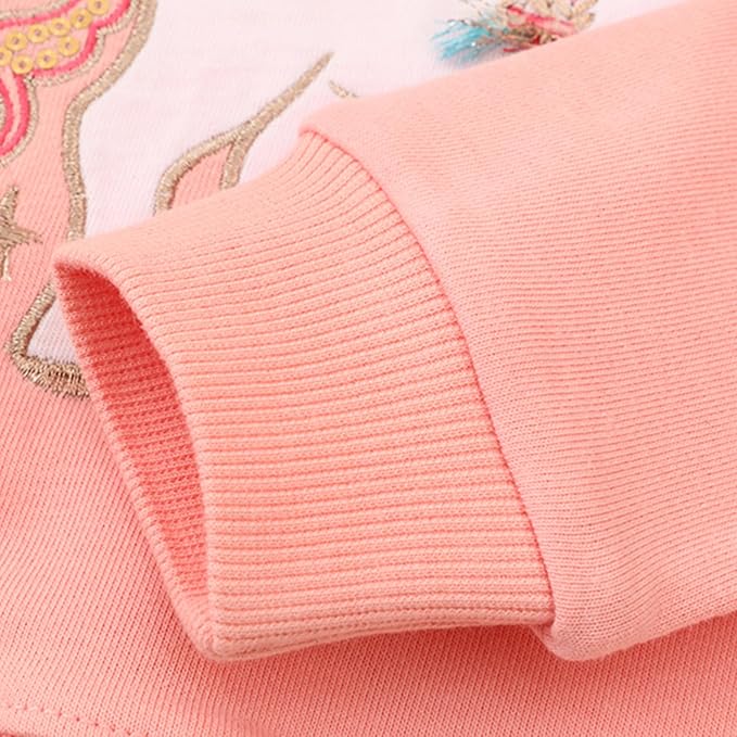 Bumeex Toddler Girl Sweatshirt Clothes Outfit,Cotton Crewneck Christmas Clothing
