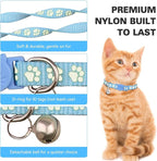 16 PCS Breakaway Cat Collars,Kitten Collar with Bell Cat Collars for Boy Girl Cats Breakaway Collar for Cats Glow in The Dark 6-9 Inch
