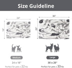 Self Warming Cat Bed, 30" x 20" Ultra Soft Cat Dog Pet Heating Pad for Indoor Outdoor, Non-Slip Heated Dog Mat Thermal Blanket