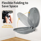 Wall Mounted Cat Hammock, Foldable Cat Bed with Breathable Fabric, Large, Holds Up to 30 lbs for Sleeping, Playing, Climbing and Lounging