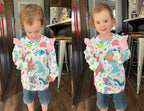 RETSUGO Toddler Baby Girls Sweatshirts Casual Pullover Crewneck Winter Long Sleeve Tops Shirts Clothes 3T-8T