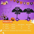 Cat Harness and Leash, Cat Halloween Costumes with Bat Wings Escape Proof Soft Adjustable Vest, Easy Control Breathable Halloween Costumes Harness for Small Dogs Cats Rabbits (S)