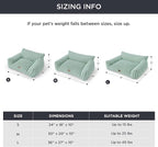 Bedsure ComfyFleece™ Cute Cat Couch for Pets - As Seen on TV on Good Day New York, Small Medium Dog Bed, Supportive Couch Bed for Small Dogs, 30 Inch, Garden Green