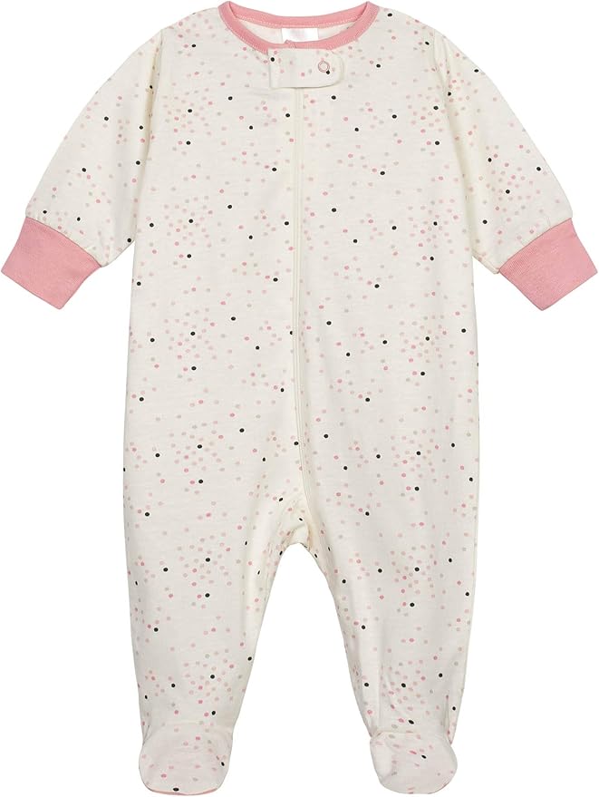 Onesies Brand Baby Girls' 4-pack Sleep 'N Play Footies Multi Pack