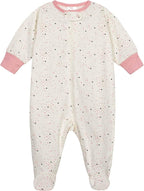 Onesies Brand Baby Girls' 4-pack Sleep 'N Play Footies Multi Pack