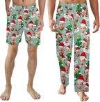 Custom Pajama Pants for Men, Personalized PJ Pants with Photos, Custom Mens Pajama Shorts, Gifts for Dad Husband