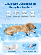 Rywell Super-Absorbent Cooling Mat for Dogs 36"x27" Arc-Chill 3.0 & Color-Changing Dog Cooling Mat, Stay Cool & Dry, Washable, Non-Slip Pet Bed Mat for Floors, Sofas, Kennels