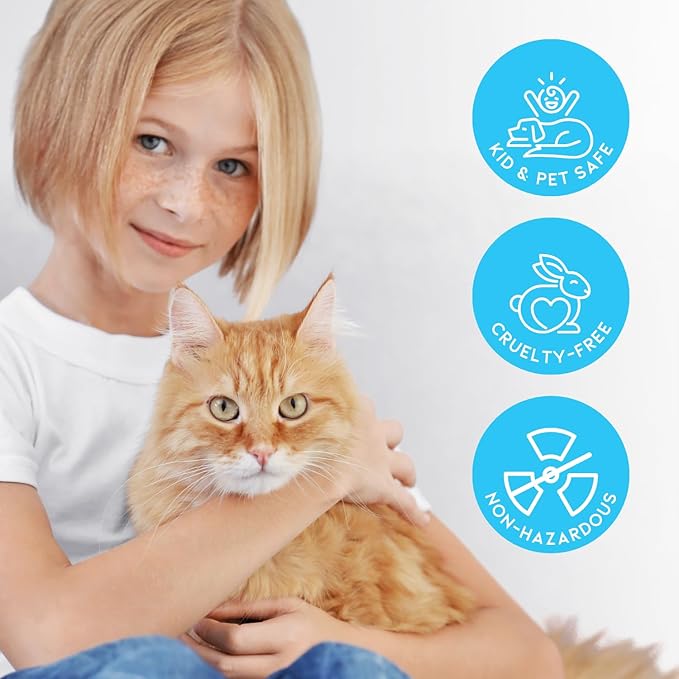 Cat Litter Deodorizer Jar (Fresh Scent, 16 Oz, Pack of 1) - Cat Litter Odor Absorber Gel In A Jar - Litter Box Pet Air Freshener - Litter Odor Eliminator to Freshen Air